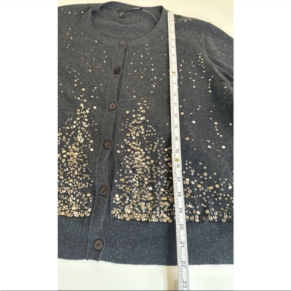 Eileen Fisher Sequin Button Down Cardigan - Picture 10 of 10